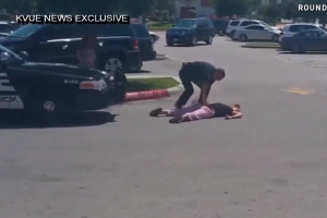 A bystander recorded a Round Rock Police Officer throwing DWI suspect on the ground, knocking her unconscious.